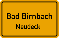 Straßenverzeichnis Bad Birnbach Neudeck