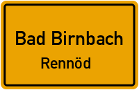 Straßenverzeichnis Bad Birnbach Rennöd