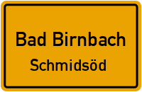 Straßenverzeichnis Bad Birnbach Schmidsöd