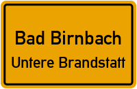 Straßenverzeichnis Bad Birnbach Untere Brandstatt