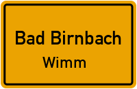 Straßenverzeichnis Bad Birnbach Wimm