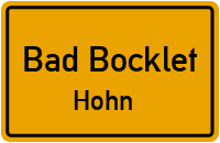 Weinbergstraße in Bad BockletHohn