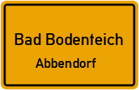 Dorfstraße in Bad BodenteichAbbendorf