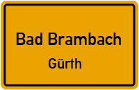 Straßenverzeichnis Bad Brambach Gürth
