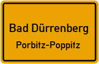 Hauptstraße in Bad DürrenbergPorbitz-Poppitz
