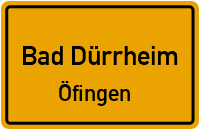Bühlstraße in Bad DürrheimÖfingen