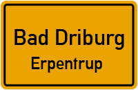 Straßenverzeichnis Bad Driburg Erpentrup