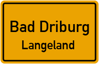 Straßenverzeichnis Bad Driburg Langeland