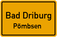 Straßenverzeichnis Bad Driburg Pömbsen