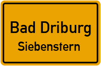 Straßenverzeichnis Bad Driburg Siebenstern