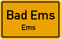 Badhausstraße in 56130 Bad Ems (Ems)