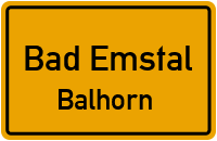 Neue Straße in Bad EmstalBalhorn