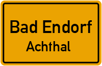 Straßen in Bad Endorf Achthal