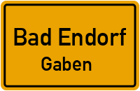 Straßen in Bad Endorf Gaben