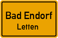 Straßen in Bad Endorf Letten
