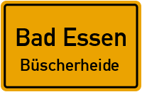 Preußisch Oldendorfer Bergstraße in Bad EssenBüscherheide
