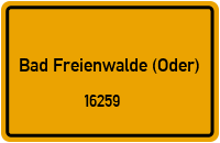 16259 Bad Freienwalde (Oder)