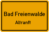 Sonnenburger Straße in 16259 Bad Freienwalde (Altranft)