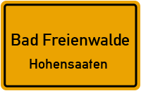 Amtweg in Bad FreienwaldeHohensaaten
