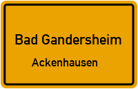 Straßenverzeichnis Bad Gandersheim Ackenhausen