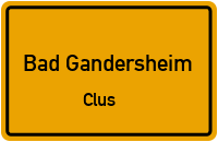 Straßenverzeichnis Bad Gandersheim Clus