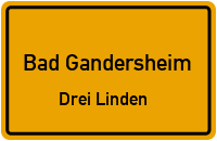 Neue Straße in Bad GandersheimDrei Linden