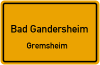 Straßenverzeichnis Bad Gandersheim Gremsheim