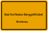 Straßenverzeichnis Bad Gottleuba-Berggießhübel Breitenau