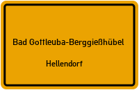 Straßenverzeichnis Bad Gottleuba-Berggießhübel Hellendorf