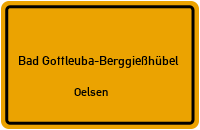 Straßenverzeichnis Bad Gottleuba-Berggießhübel Oelsen