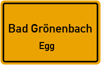 Straßen in Bad Grönenbach Egg
