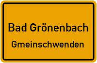Straßenverzeichnis Bad Grönenbach Gmeinschwenden