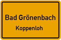 Straßen in Bad Grönenbach Koppenloh