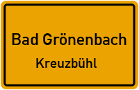 Straßen in Bad Grönenbach Kreuzbühl
