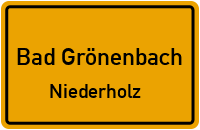Straßenverzeichnis Bad Grönenbach Niederholz