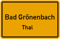 Straßenverzeichnis Bad Grönenbach Thal
