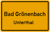 Straßen in Bad Grönenbach Unterthal
