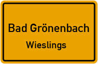 Straßenverzeichnis Bad Grönenbach Wieslings