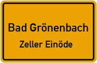 Straßen in Bad Grönenbach Zeller Einöde