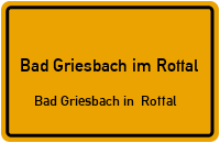 Bürgermeister-Dischler-Straße in Bad Griesbach im RottalBad Griesbach in Rottal