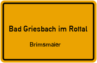 Straßen in Bad Griesbach im Rottal Brimsmaier