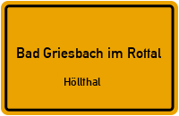 Straßen in Bad Griesbach im Rottal Höllthal