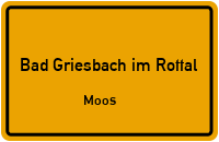 Straßen in Bad Griesbach im Rottal Moos