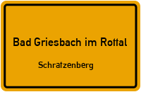 Straßen in Bad Griesbach im Rottal Schratzenberg