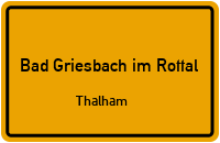 Straßen in Bad Griesbach im Rottal Thalham