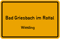 Wiesling in 94086 Bad Griesbach im Rottal (Wiesling)