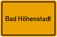 City Sign Bad Höhenstadt