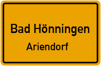 Straßenverzeichnis Bad Hönningen Ariendorf
