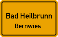Straßen in Bad Heilbrunn Bernwies