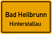 Straßen in Bad Heilbrunn Hinterstallau